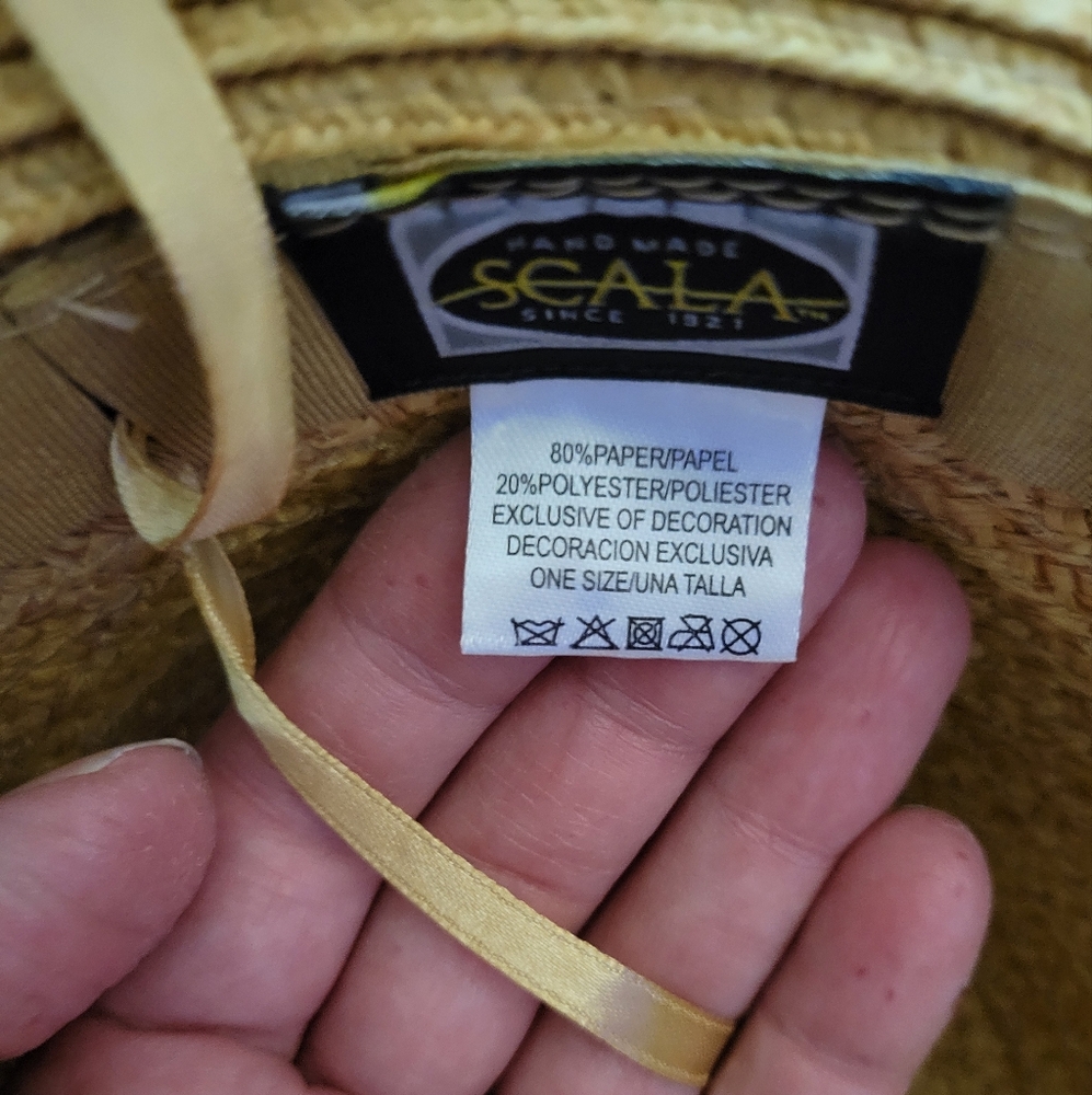 Scala handcrafted mens hat with band multi color - Picture 3 of 6